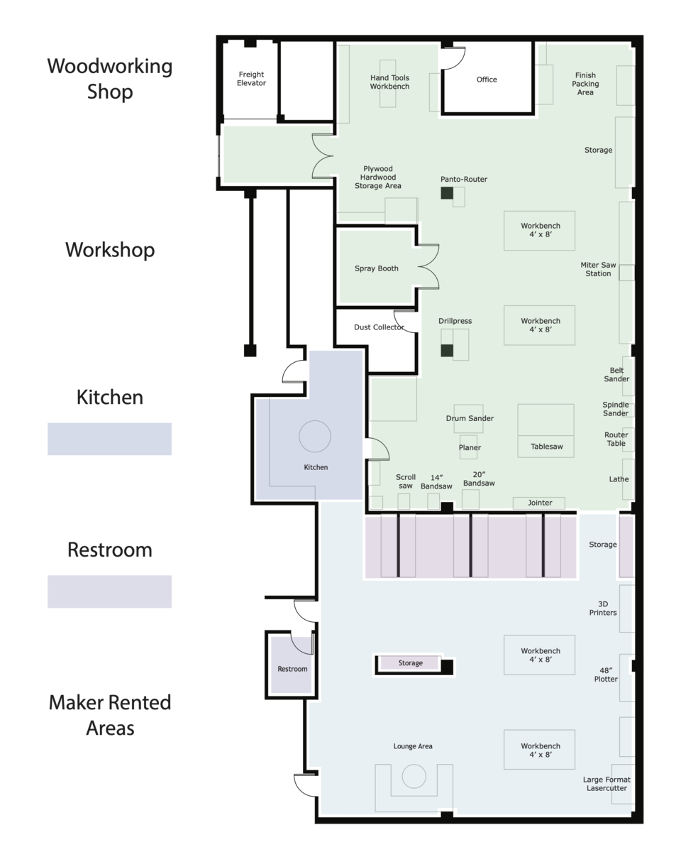 SF Workspace floor plan